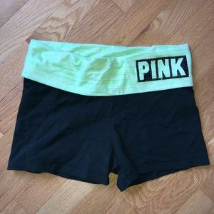 PINK yoga shorts